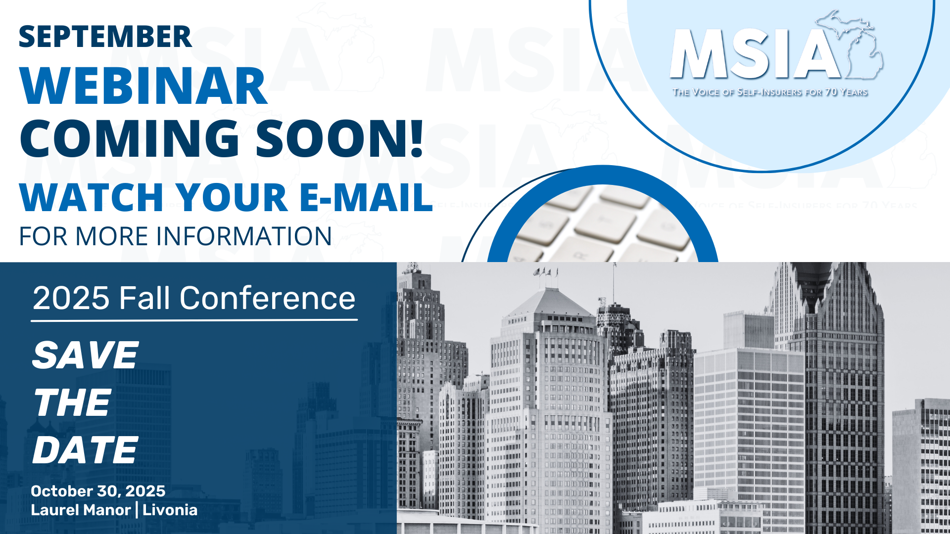 Webinar and Fall Conference Save the Date